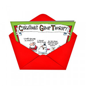 Funny Cards » Box Set of 12 Group Therapy Christmas Funny Greeting ...
