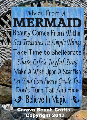 Mermaid, Beach Decor, Beach Theme, Mermaid Decor Sign, Beach House ...