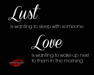 Love vs Lust Quotes