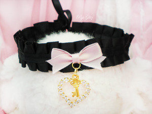 accessories collar gothic lolita Hime hime gyaru pet play
