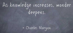 Charles Morgan & #Knowledge #Quote