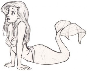 Little Mermaids Drawings, The Little Mermaid, Little Mermaid Drawings ...
