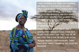Wangari Maathai On Making A Difference In The World #quote