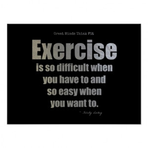Exercise Quote For Success! Poster