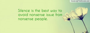... the best way to avoid nonsense issue from nonsense people. ivybhabex18