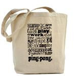 Ping Pong Player Gift Tote Bag