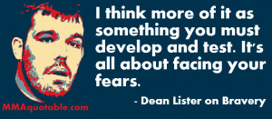 Dean Lister on Bravery