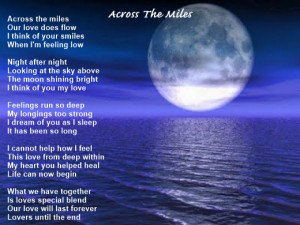Across The Miles - Love Poem