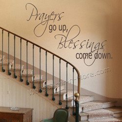 1146 prayers go up spiritual wall quote prayers go up blessings come ...