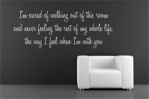 ... quote i m scared of walking out home home decor wallart quotes back