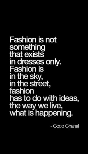 Coco Chanel Quotes About Fashion