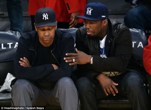 ... Denzel seemed a little dejected but 50 Cent was on hand to comfort him