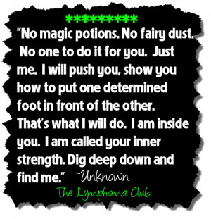 Inner Strength Quote For Cancer Fighters