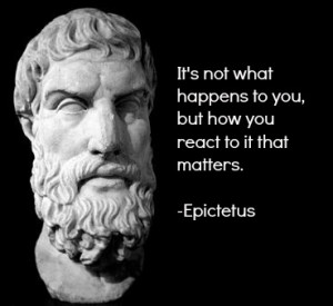 Epictetus, a slave who rose to become a Greek philosopher during the ...