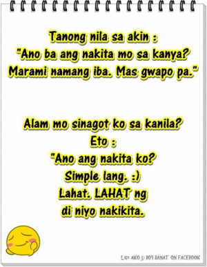 Pinoy Love Quotes Tagalog And Cheesy Lines Boy Banat Pictures