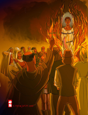 Joan of Arc Being Burned at the Stake