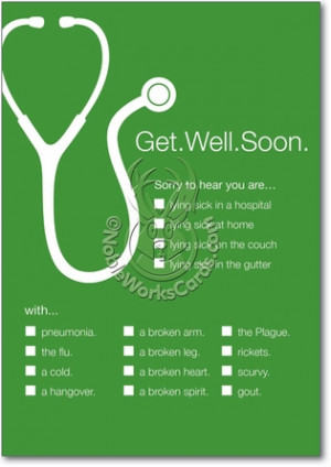 Good Health Sick In Gutter Humorous Picture Get Well Greeting Card ...
