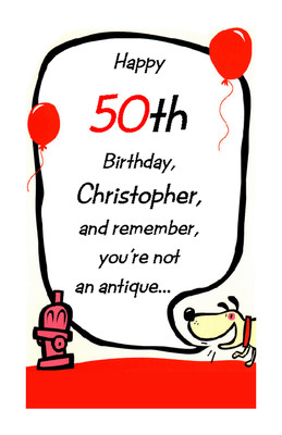 Happy 50th Birthday Milestone Birthday Printable Cards