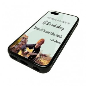 Apple iPhone 5C 5 C Case Cover Ed Sheeran Quote DESIGN BLACK RUBBER ...