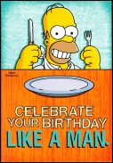 Homer Birthday Card