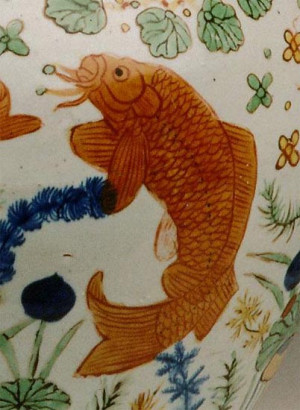 Golden Carp Detail: golden carp decoration
