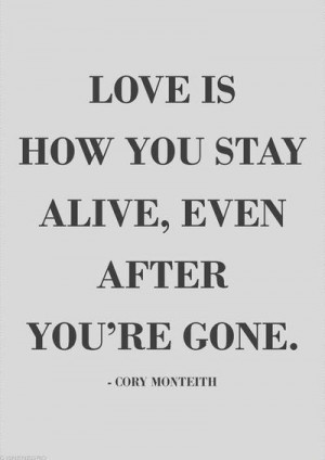Tumblr •|• Cory Monteith Quote