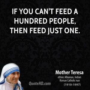 Mother Teresa —- Mother of a Nation