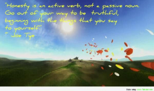 quote self-worth, honesty
