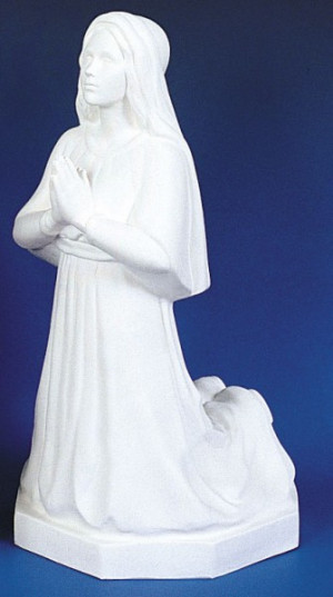 Plastic St. Bernadette Statue - 16
