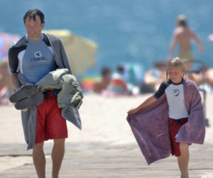 Stephen Moyer Takes Son The