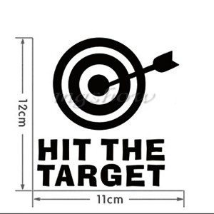 Details about Toilet Sticker Hit The Target Funny Quote Decal Mural ...