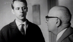 Karlheinz Stockhausen and Theodor AdornoFrom the 2009 documentary ...