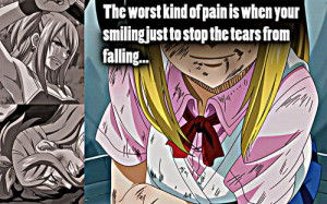 ... this image include: fairy tail, anime, Lucy, lucy heartfilia and sad