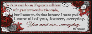 The Notebook Quote Facebook Cover