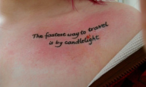 My second tattoo, a quote from Stardust by Neil Gaiman ;D