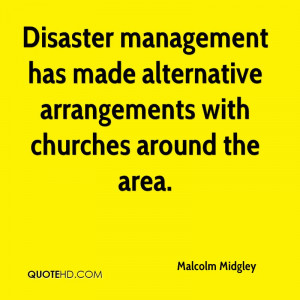 Disaster management has made alternative arrangements with churches ...