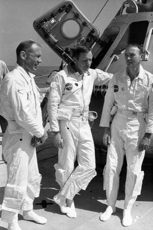 Buzz Aldrin, Neil Armstrong and Mike Collins