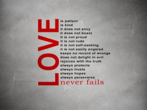 Love Never Fails Quote