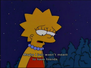 friends, lisa, quote, simpson, simpsons, text