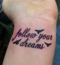 Follow Your Dreams Heart Key Tattoo♥