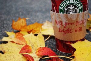 autumn, beautiful, coffee, leaves, photography, picture, starbucks ...