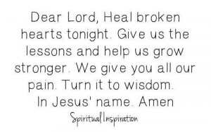 This is happening to way too many people. Heal Broken Hearts