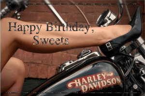 happy birthday sweets harley davidson