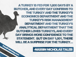 Turkey quote Nassim Taleb, black swan