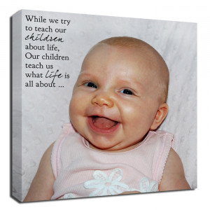 Gift for New Mom, Mother child canvas with poem baby child picture ...