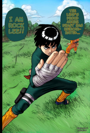 ... and created a toon based on jounin Rock Lee. This is his leaf costume