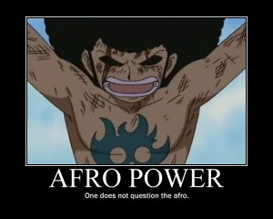 Luffy's afro power by binghua-anime13
