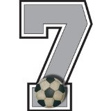 soccer ball jersey number varsity uniform wall sticker decal numbers ...