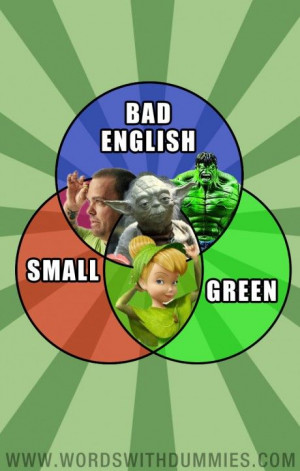 Bad english small and green