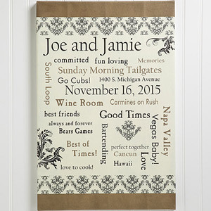 There are also a ton of other personalized gift ideas for the couple ...